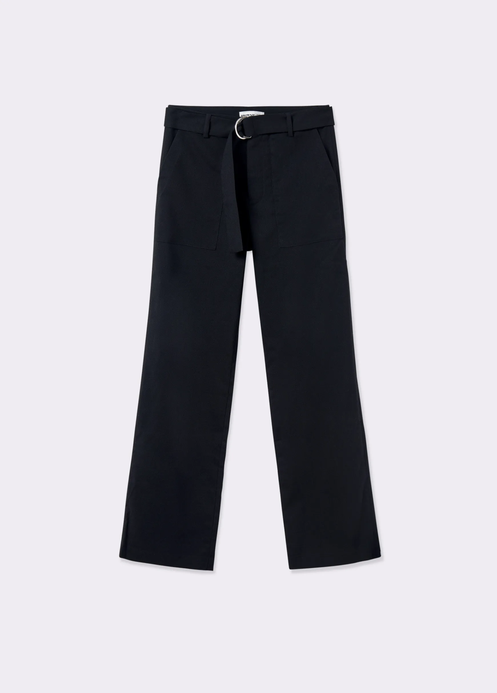 Pantalón recto con cinturón*Brownie Best