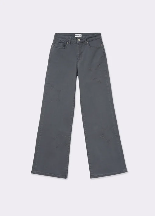 Pantalón recto estrellas*Brownie