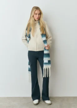 Pantalon campana cargo tachas*Brownie Best