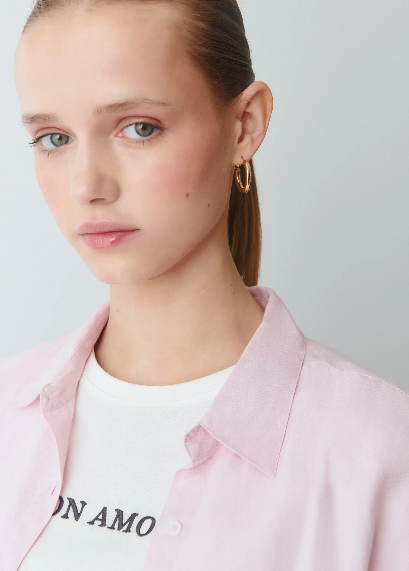 Pendiente aro grueso pequeño*Brownie Sale