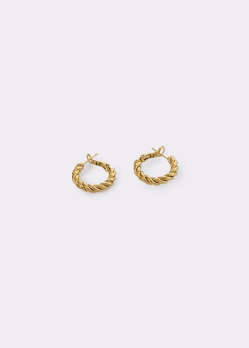 Pendientes aro entrelazado*Brownie Best