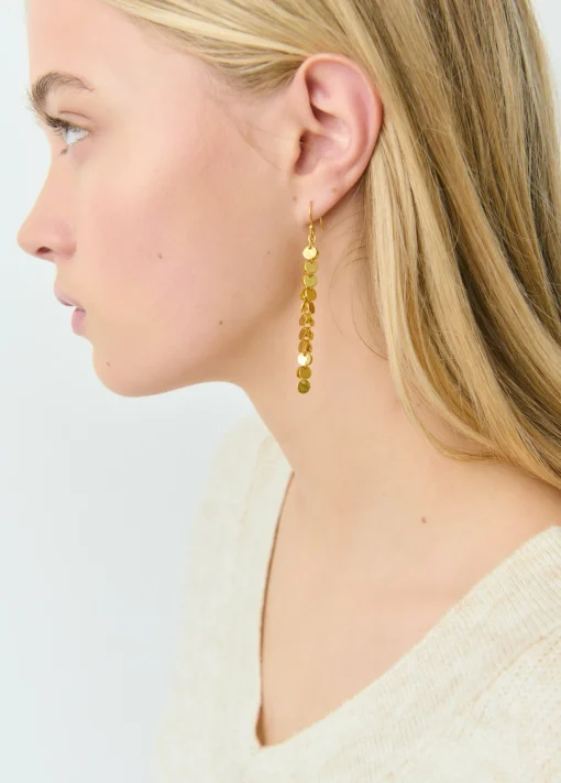 Pendientes largos chapas grabadas*Brownie Best
