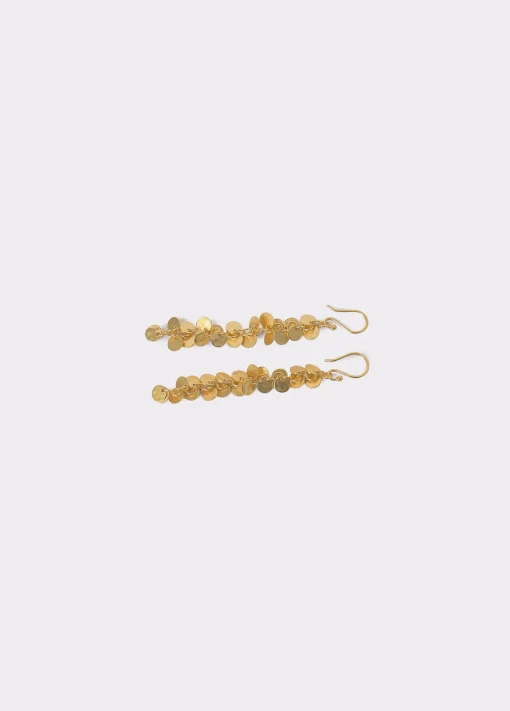 Pendientes largos chapas grabadas*Brownie Best