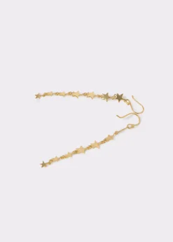 Pendientes largos estrellas degradado*Brownie Hot