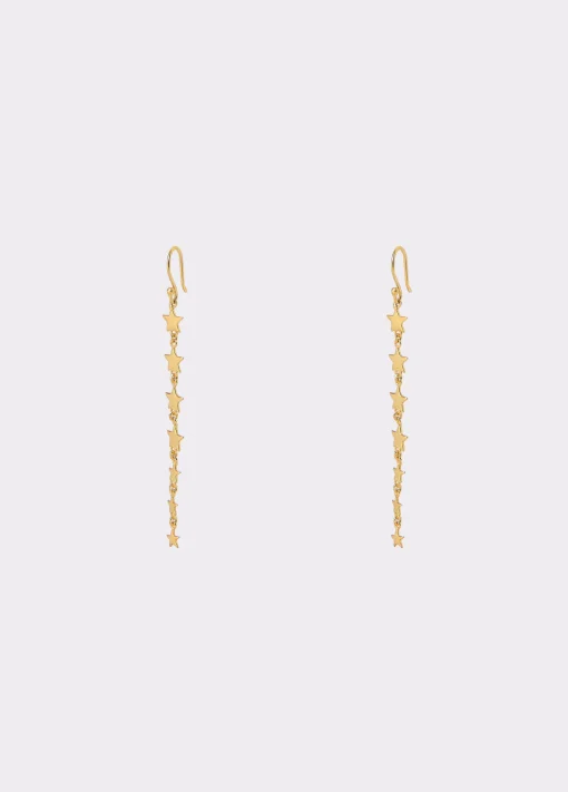 Pendientes largos estrellas degradado*Brownie Hot