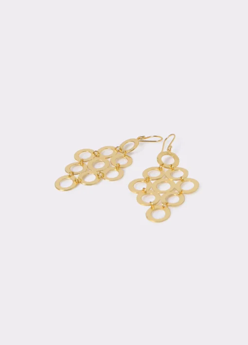 Pendientes rombos aros*Brownie