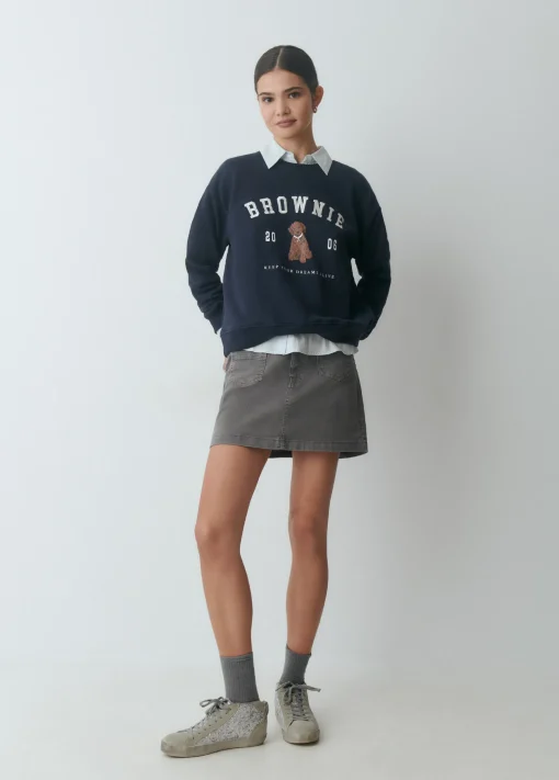 Sudadera bordada print perrito*Brownie Best