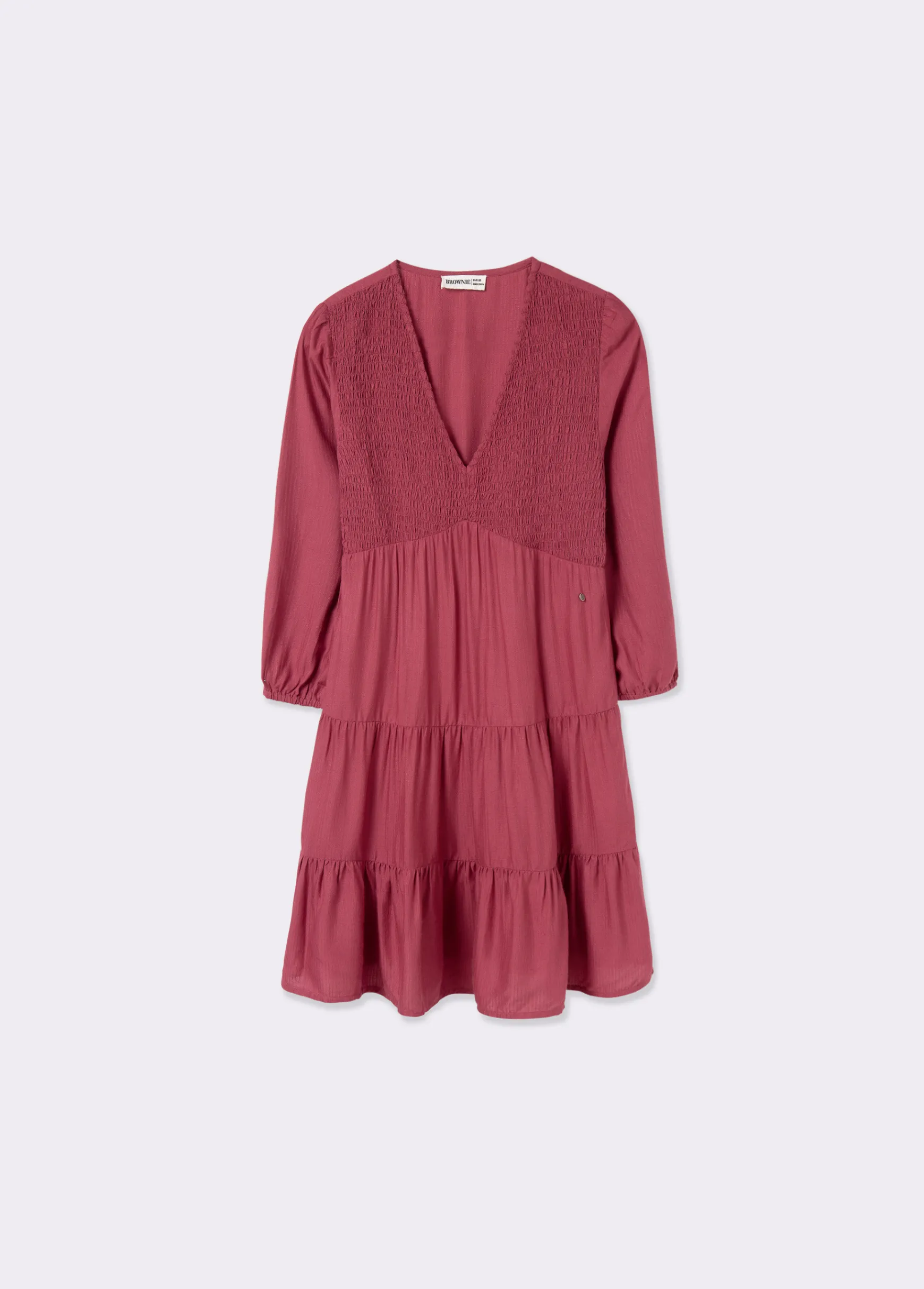 Vestido corto liso*Brownie Sale