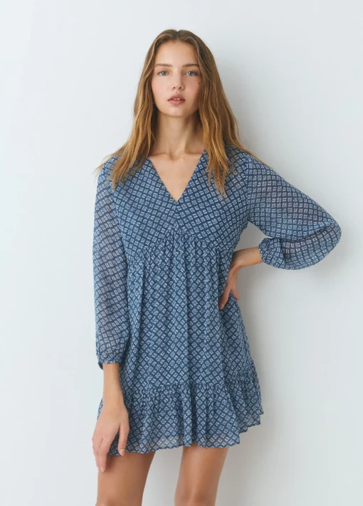 Vestido estampado fluido*Brownie Sale