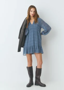 Vestido estampado fluido*Brownie Sale