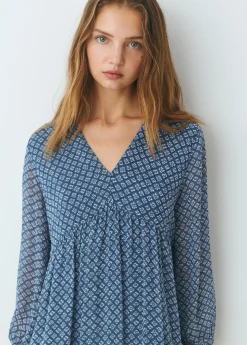 Vestido estampado fluido*Brownie Sale