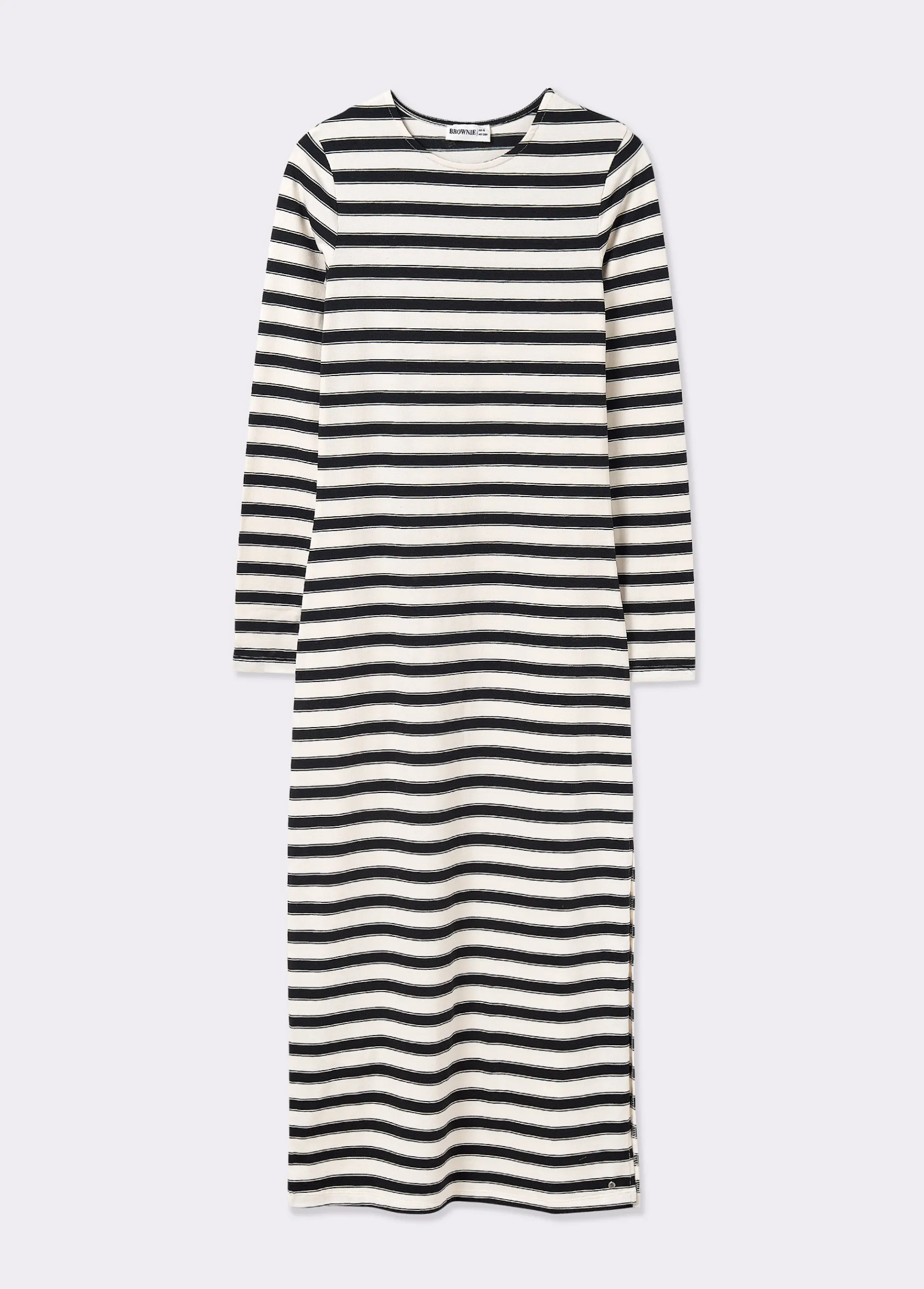 Vestido largo raya tejida*Brownie